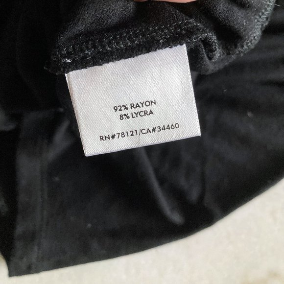 Eileen Fisher Black U-neck shell tank top / shirt (PP) Petite (XS) - Picture 4 of 6